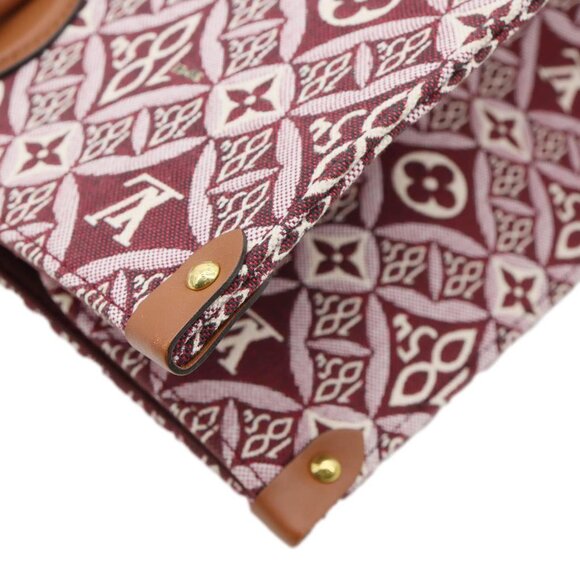 Louis Vuitton Since 1854 Onthego GM Jacquard Shoulder Bag Red - Picture 11 of 15